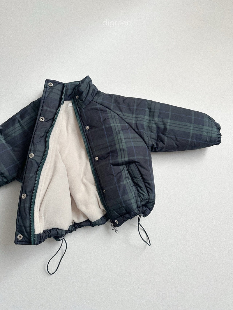 digreen / tori check padding【for kids】