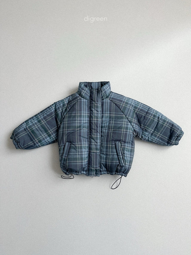 digreen / tori check padding【for kids】