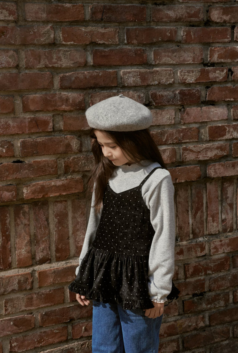 momo ann / frill polar tee【for kids &Jr.】