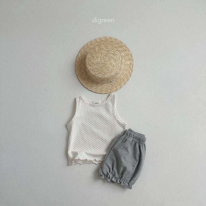 【即納130size】 digreen / dot tanktop【for kids】