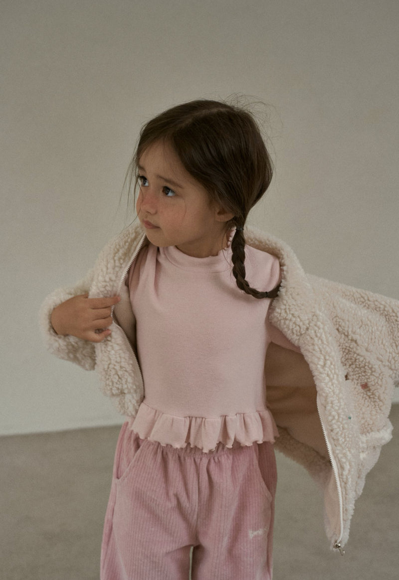 momo ann / frill polar tee【for kids &Jr.】