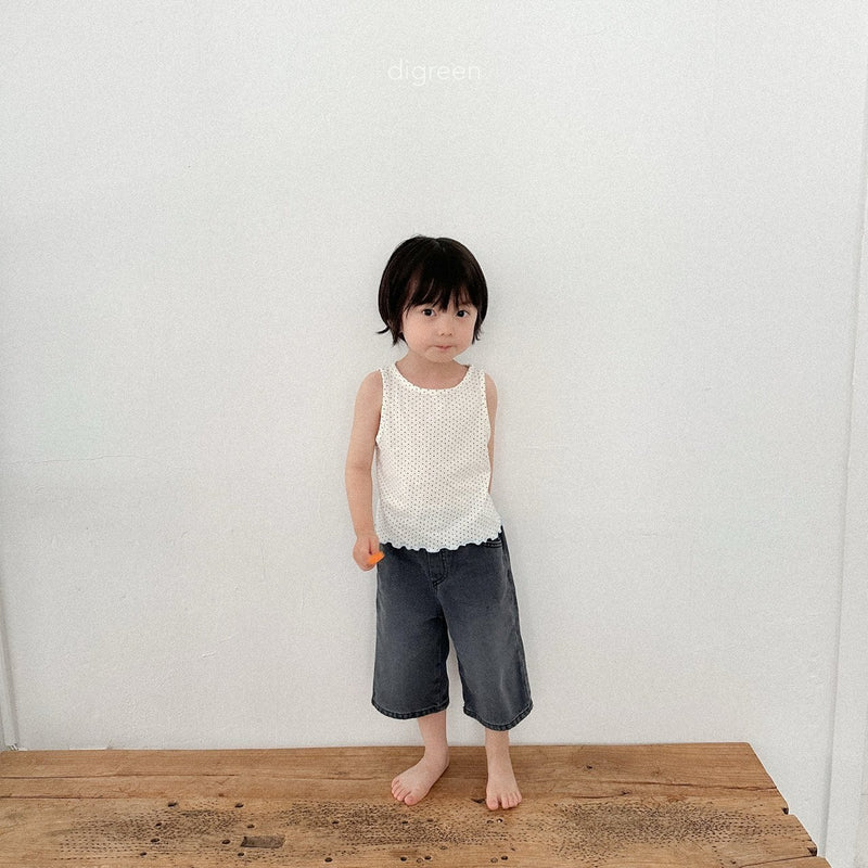 【即納130size】 digreen / dot tanktop【for kids】