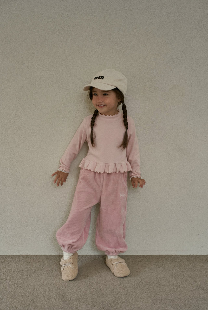 momo ann / frill polar tee【for kids &Jr.】