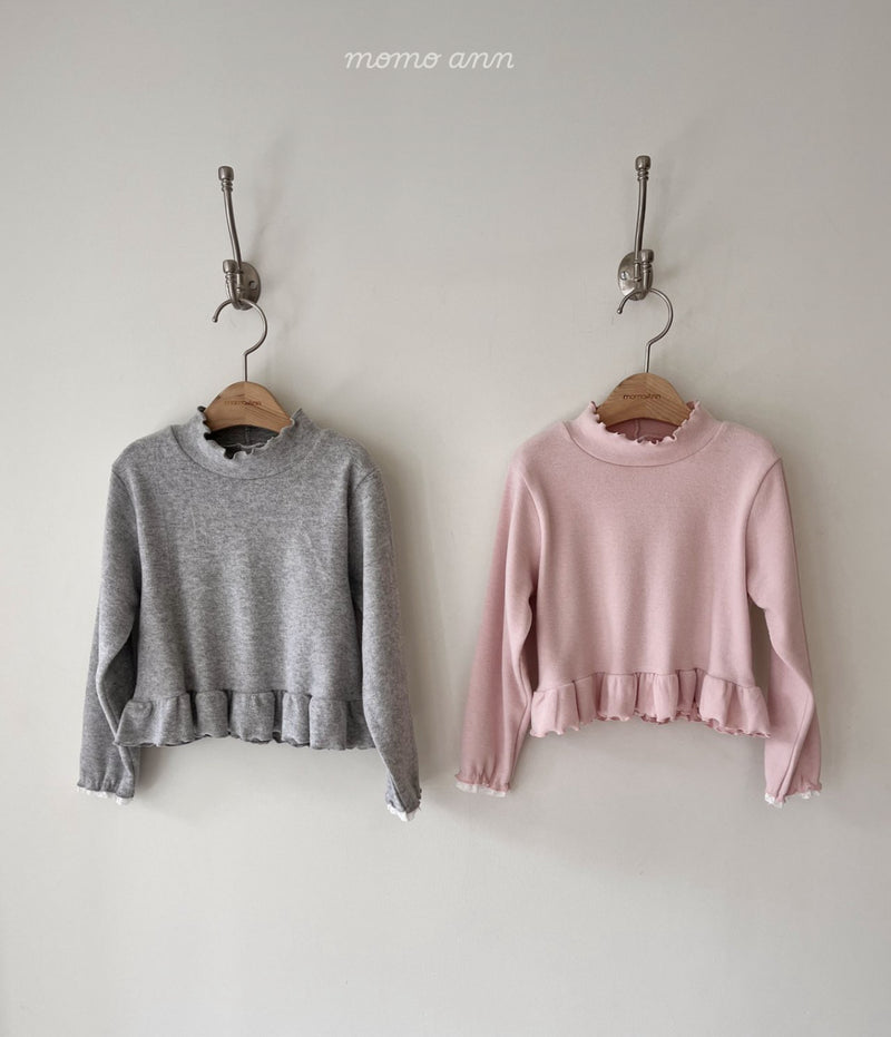 momo ann / frill polar tee【for kids &Jr.】