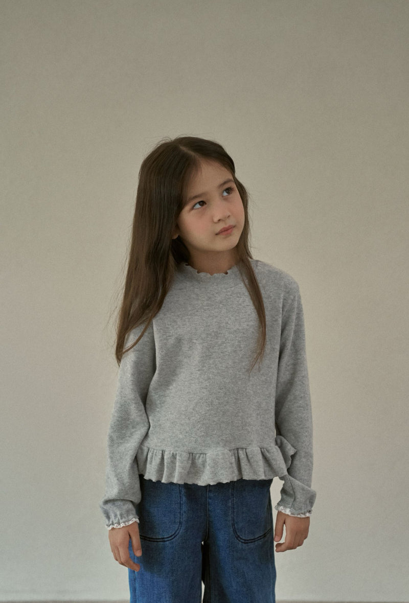 momo ann / frill polar tee【for kids &Jr.】