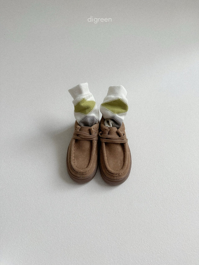 digreen / argyle socks【for kids】