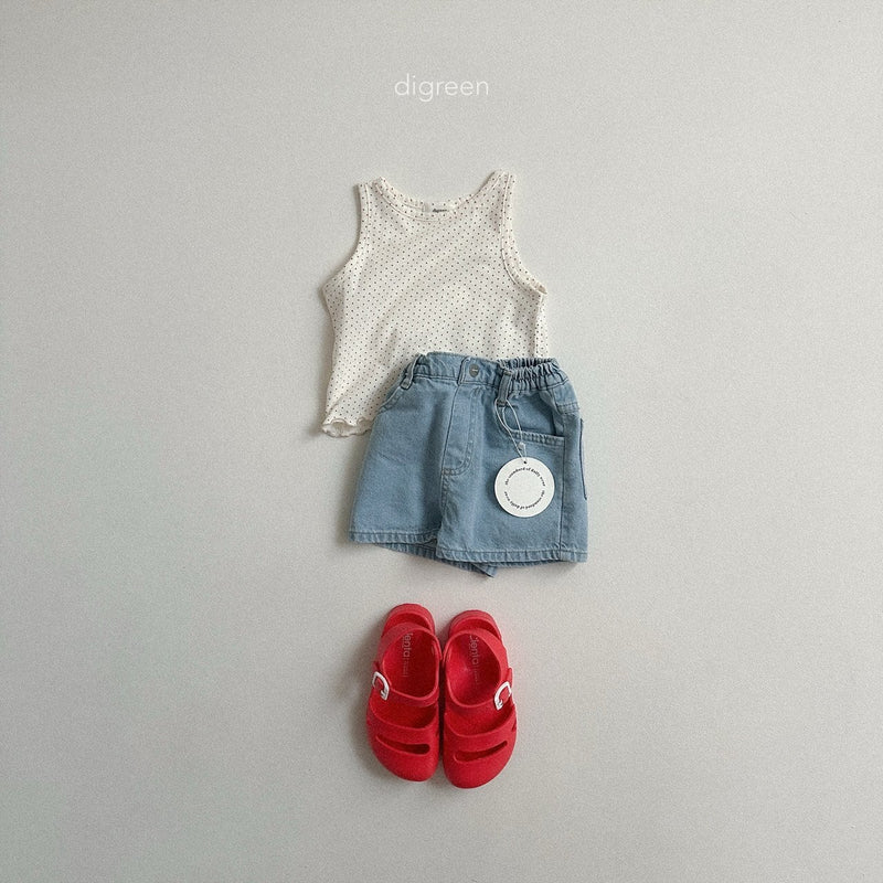 【即納130size】 digreen / dot tanktop【for kids】