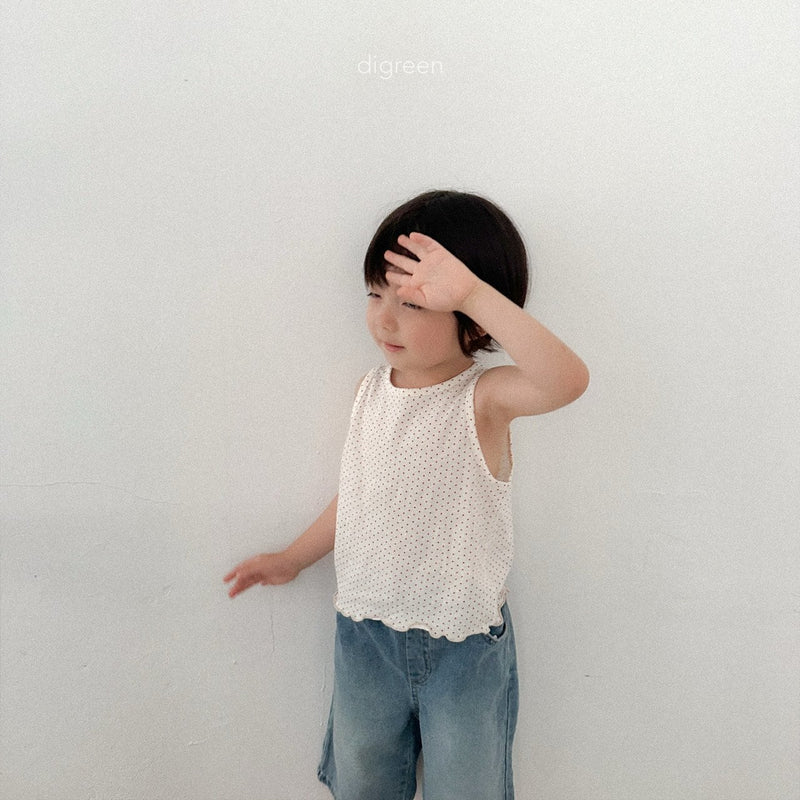 【即納130size】 digreen / dot tanktop【for kids】
