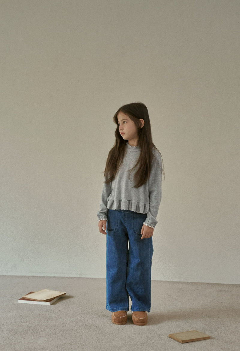 momo ann / frill polar tee【for kids &Jr.】