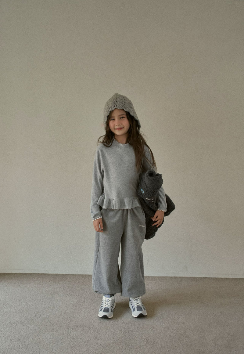 momo ann / frill polar tee【for kids &Jr.】