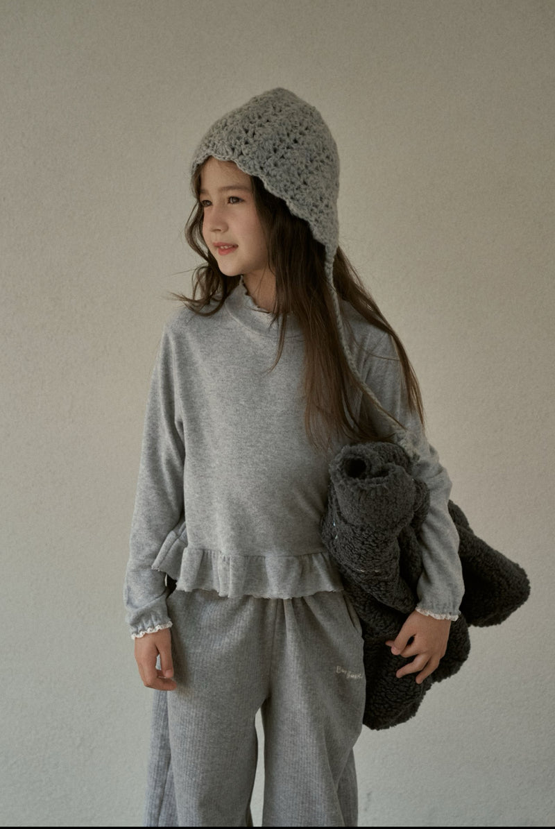 momo ann / frill polar tee【for kids &Jr.】