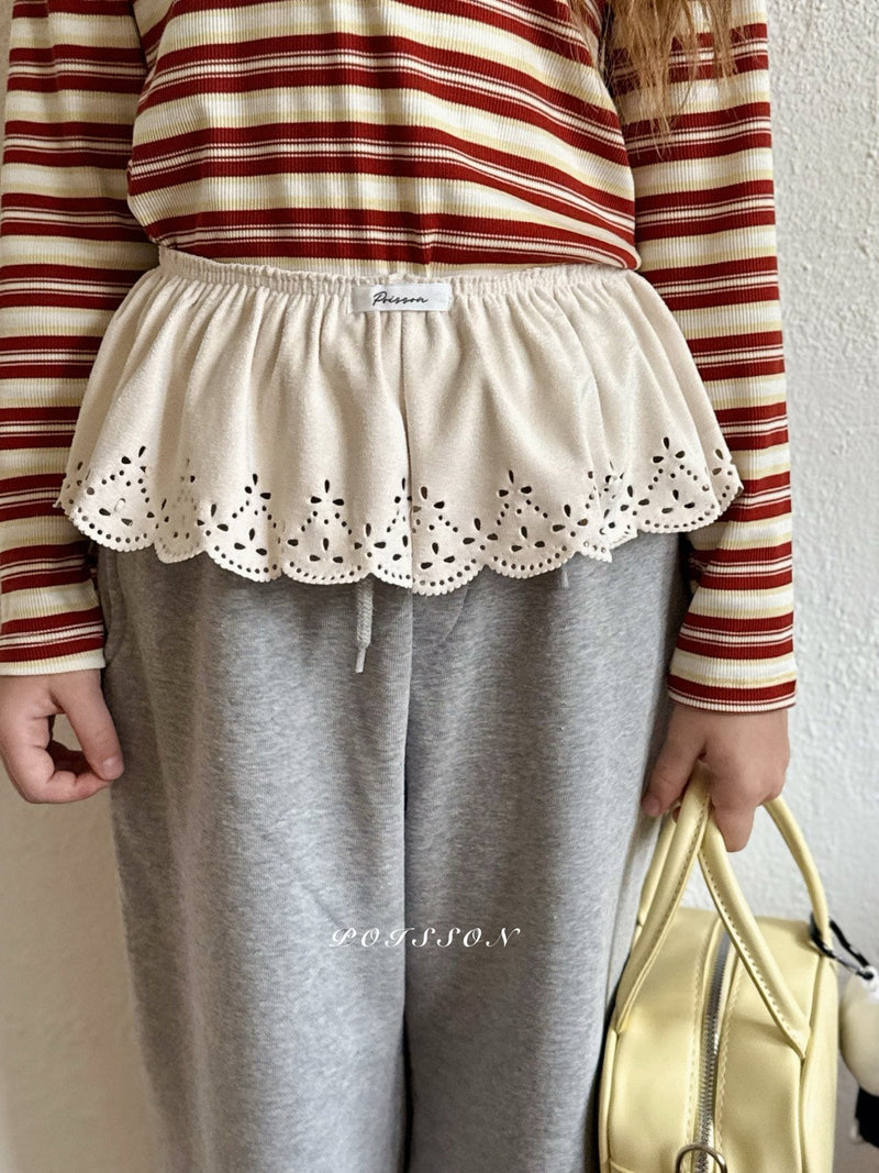 poisson / swade layered skirt【for kids &Jr.】