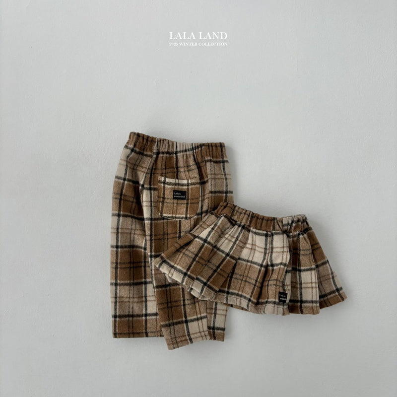 lalaland / bucket check pants【for kids】