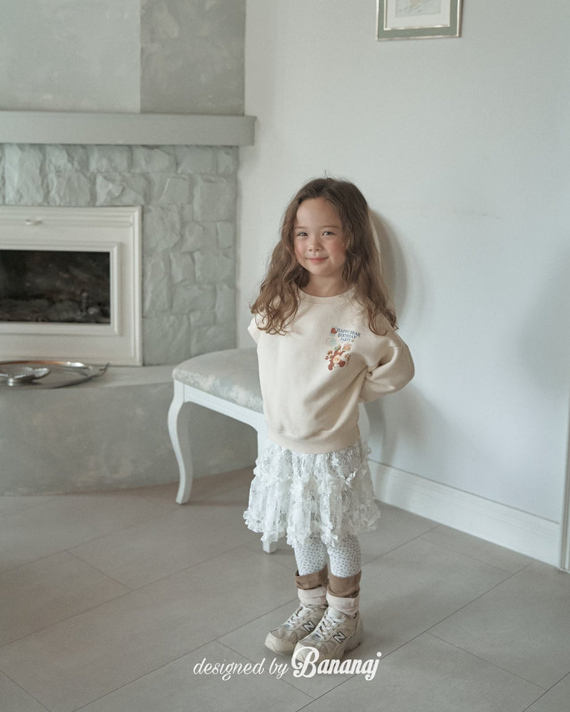 bananaj / lace banding leggings【for kids & jr.】