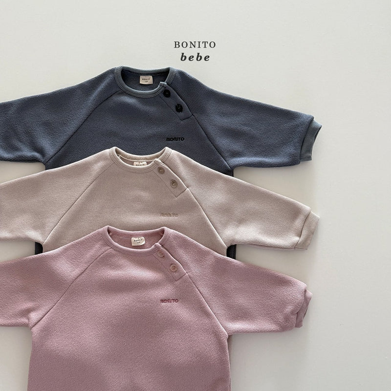 bonito /  knit raglan suit【for baby】