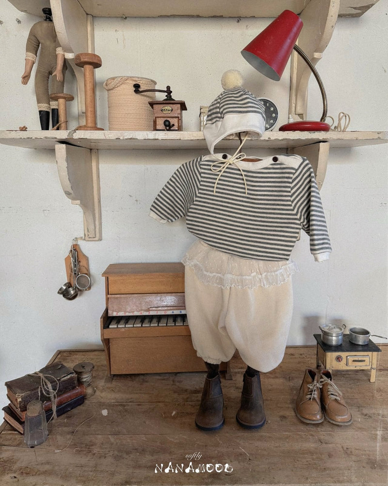 nanamood by bananaj / marine stripe bonnet【for baby】