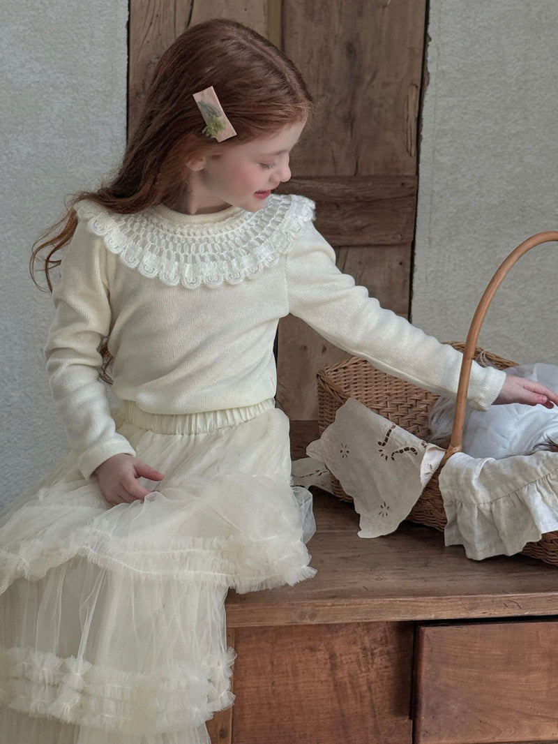 otaly / tulle maxi skirt【for kids , jr】