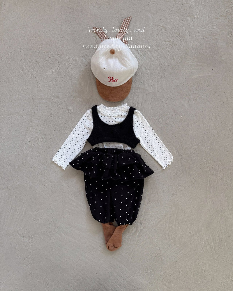 nanamood by banana.j / bebe leaf dot pants【for baby】