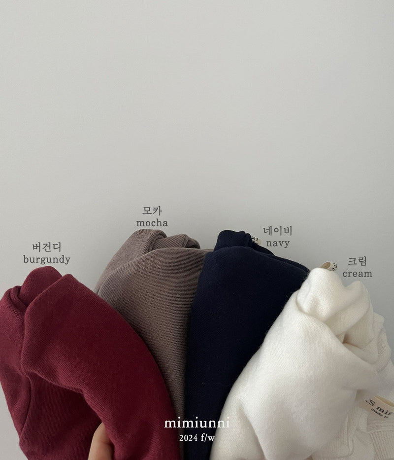 【9/20-9/30期間限定予約販売】mimiunni / 1+1  soft basic mtm【for kids 】2024fw