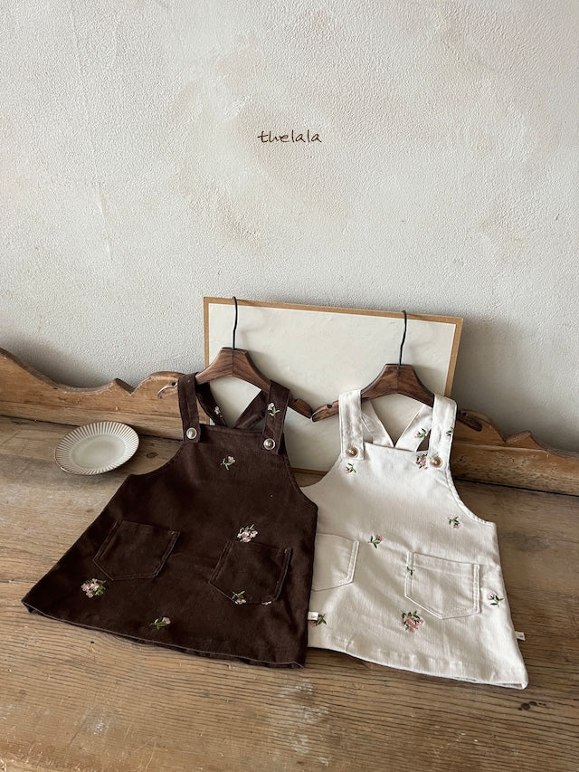 thelala / cream corduroy onepiece