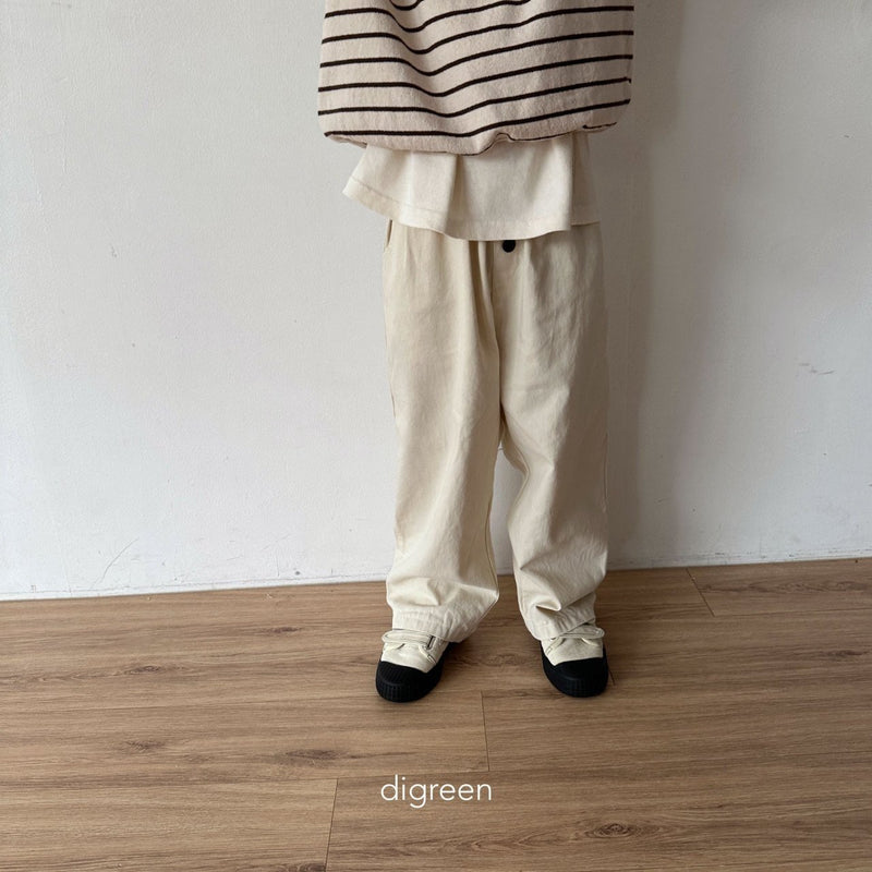 digreen / eyelet pants