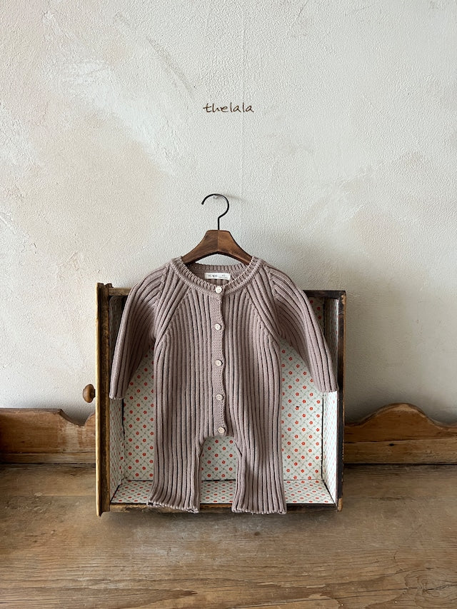 thelala / open knit suit