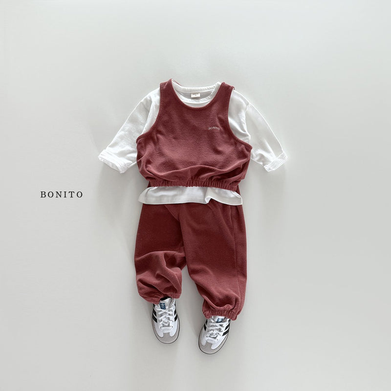 bonito / terry vest set up【for kids&Jr.】