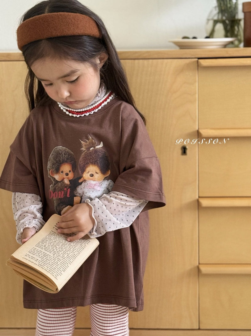 poisson / lace half tee【for kids &Jr.】