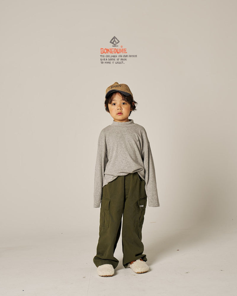 boneoune / half neck tee【for kids, Jr. 】