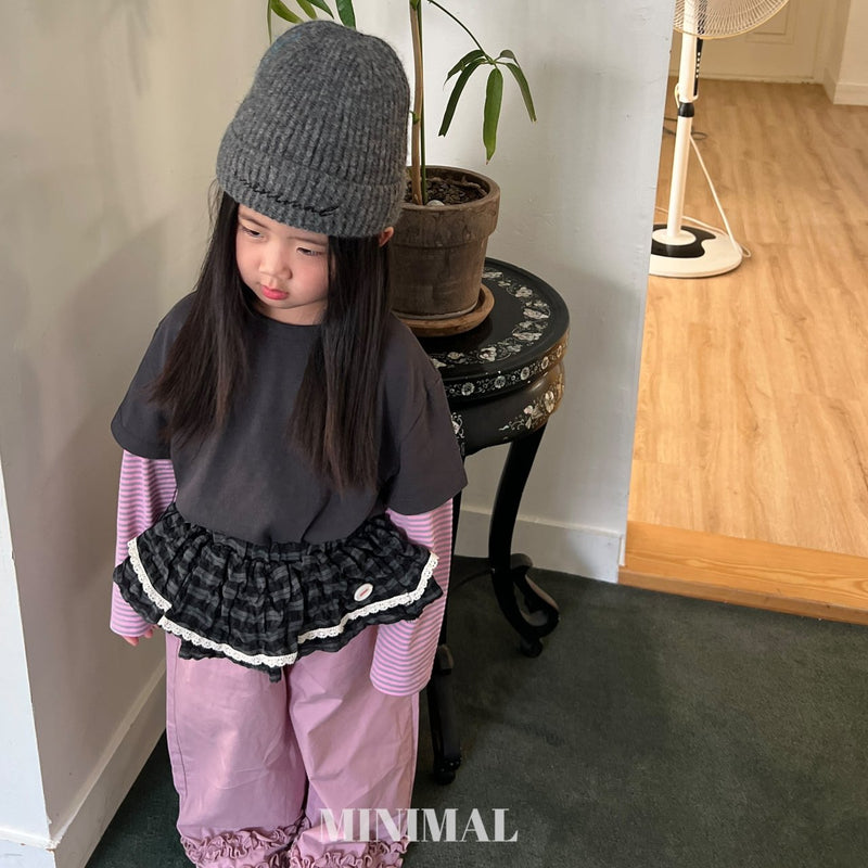 minimal / chappy layered skirt【for kids &Jr.】