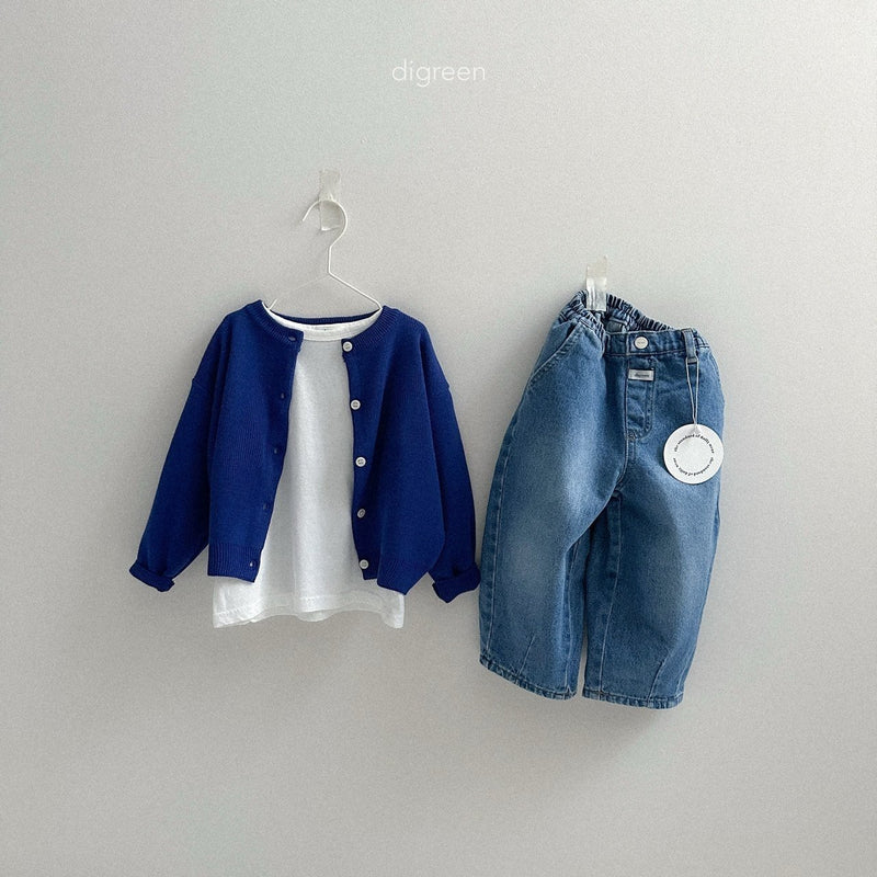 digreen / volume denim pants【for kids】
