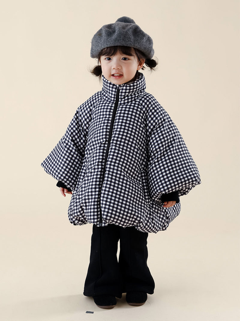 一部即納 gingham padding jacket 【for kids , jr. 】