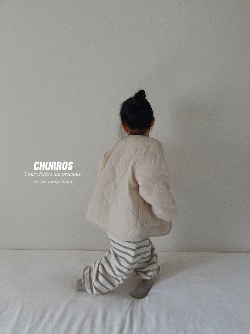 churros / U stripe mtm【for kids , jr】