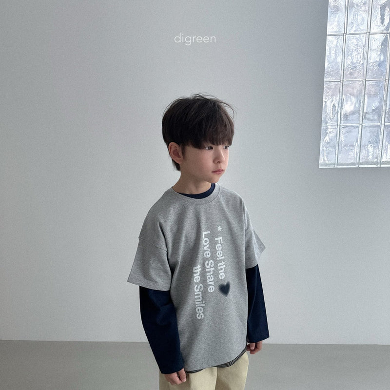 digreen / love share t-shirt【for kids】