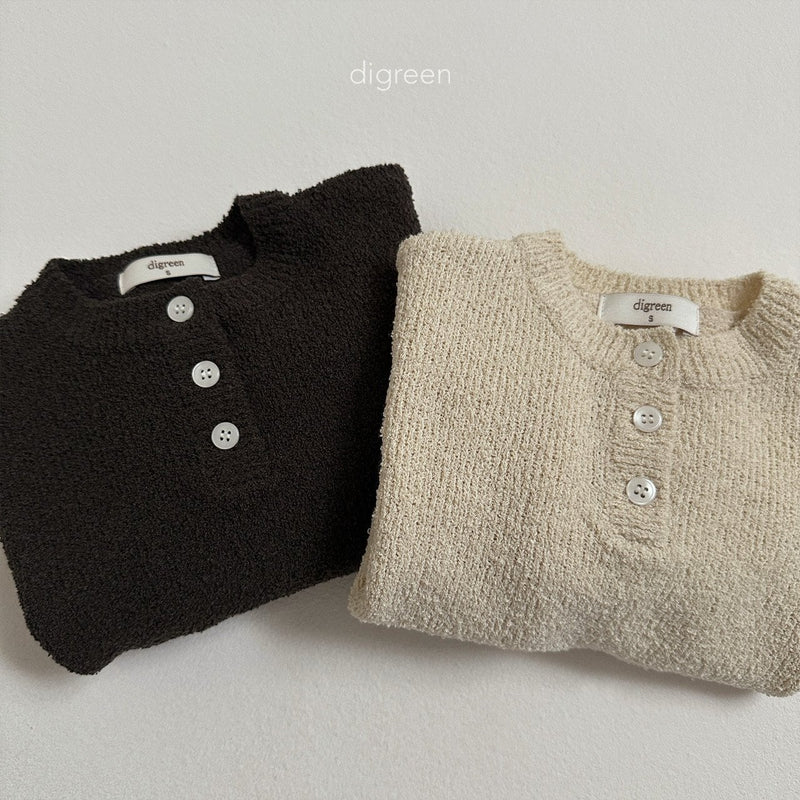 digreen / sand knit tee【for kids】