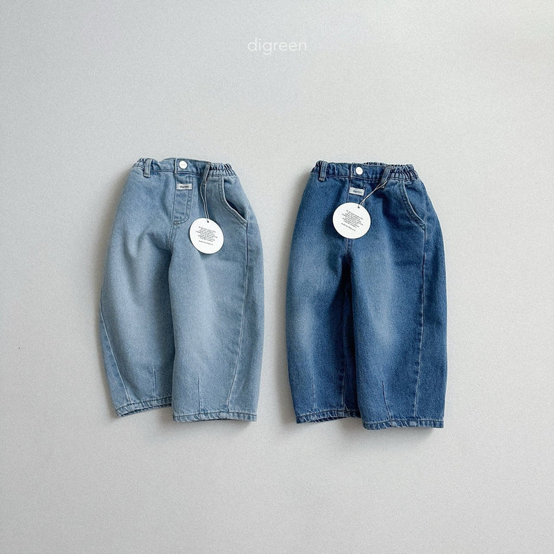 digreen / volume denim pants【for kids】