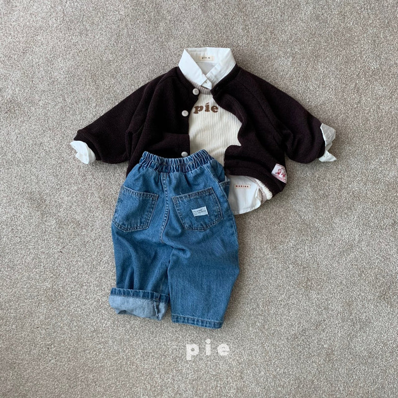 pie/ cookie denim pants