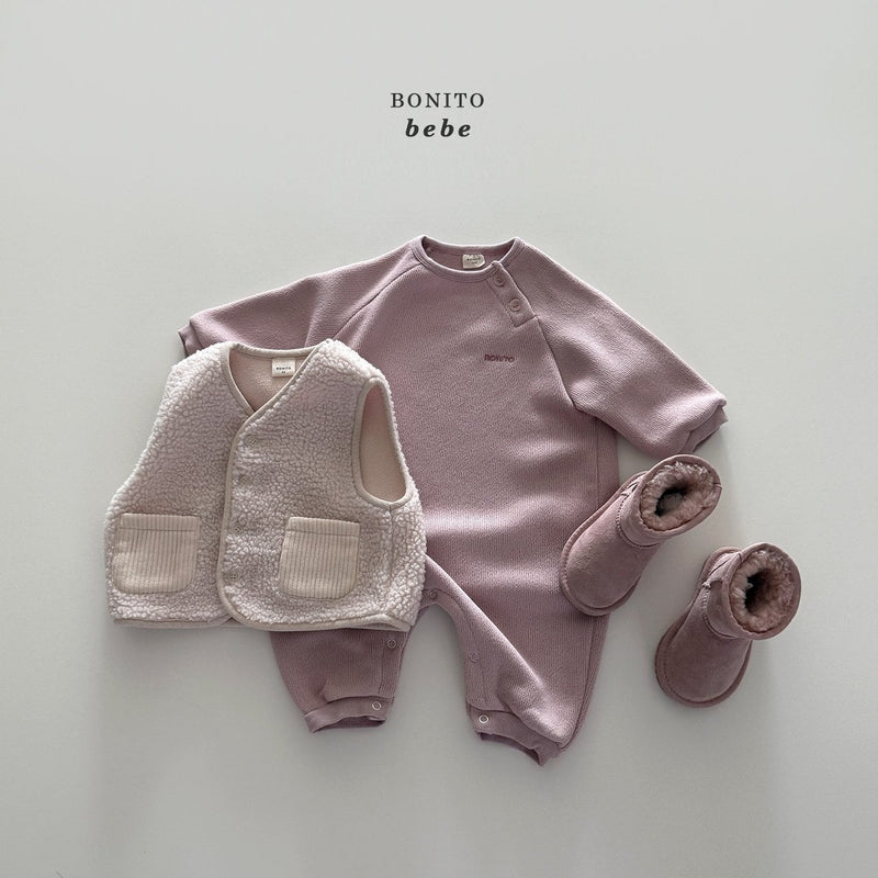 bonito /  knit raglan suit【for baby】