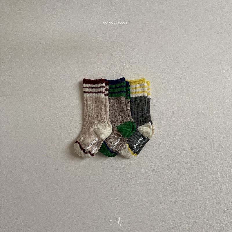 atomeme / french socks set (3set)【 for baby, kids 】