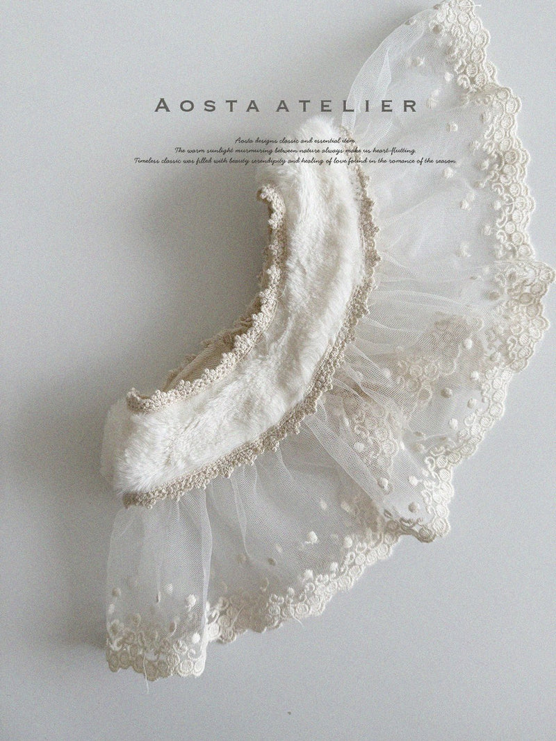 aosta / lace winter cape