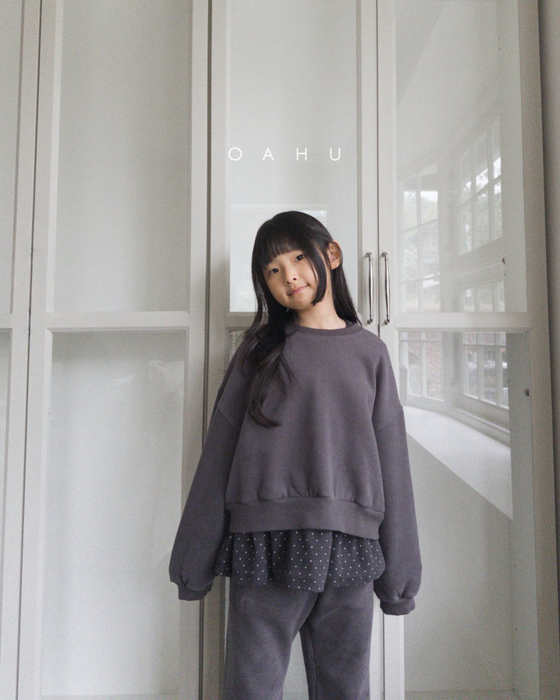 oahu / dot frill t【for kids, Jr. 】