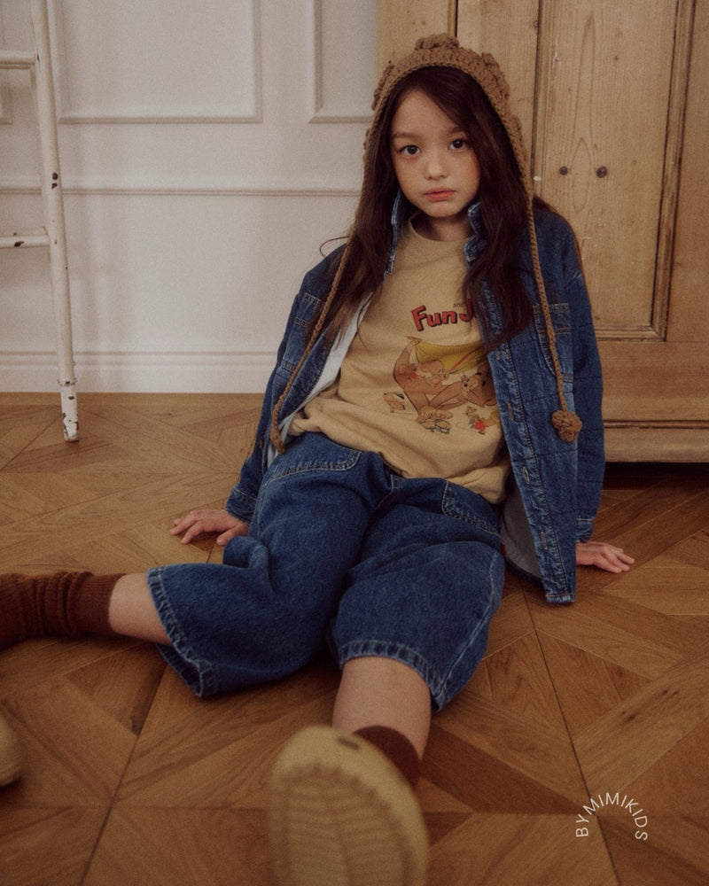 by mimi  / square quilting shirt jacket【for kids , jr】