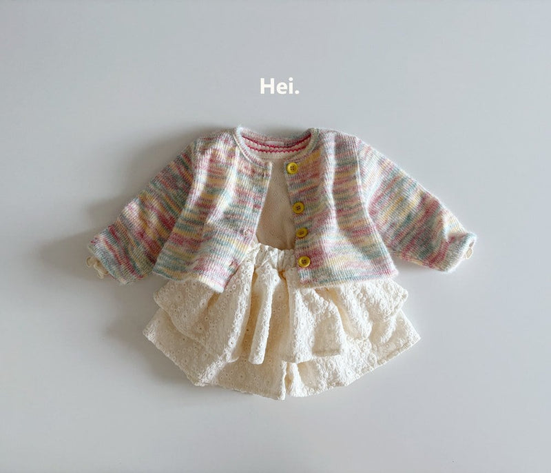 hei. / rainbow cardigan 【for kids】