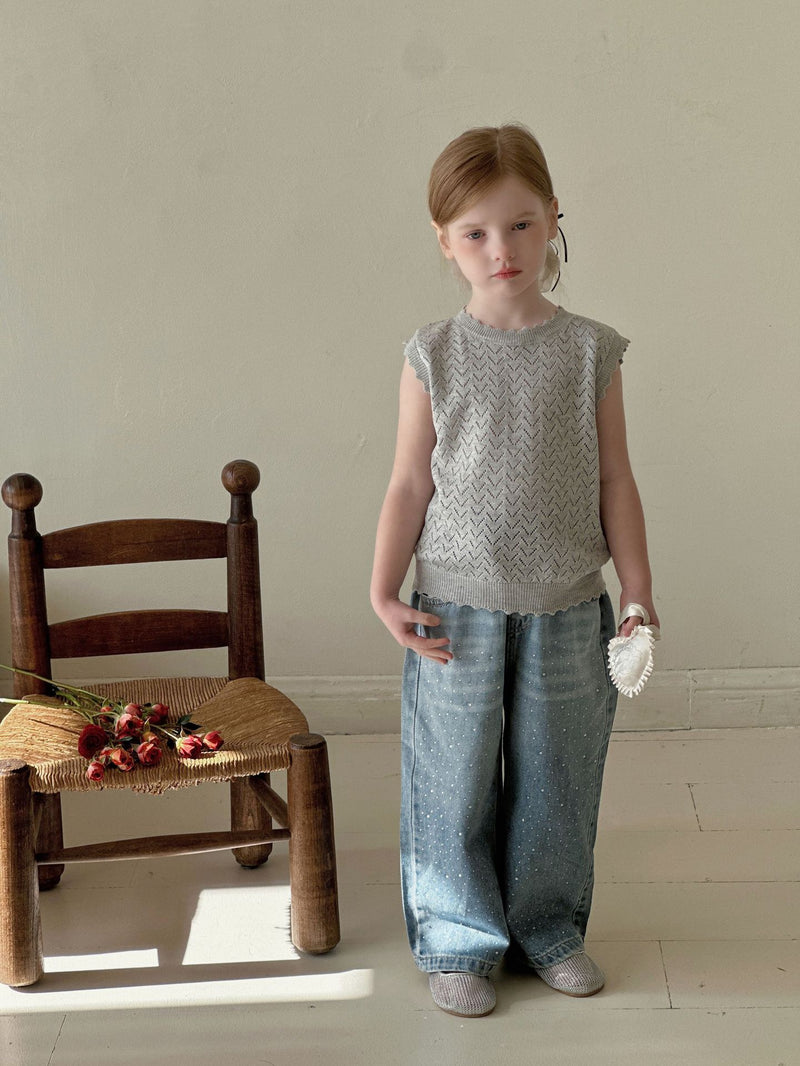 punching knit two-piece【for kids, Jr.  】