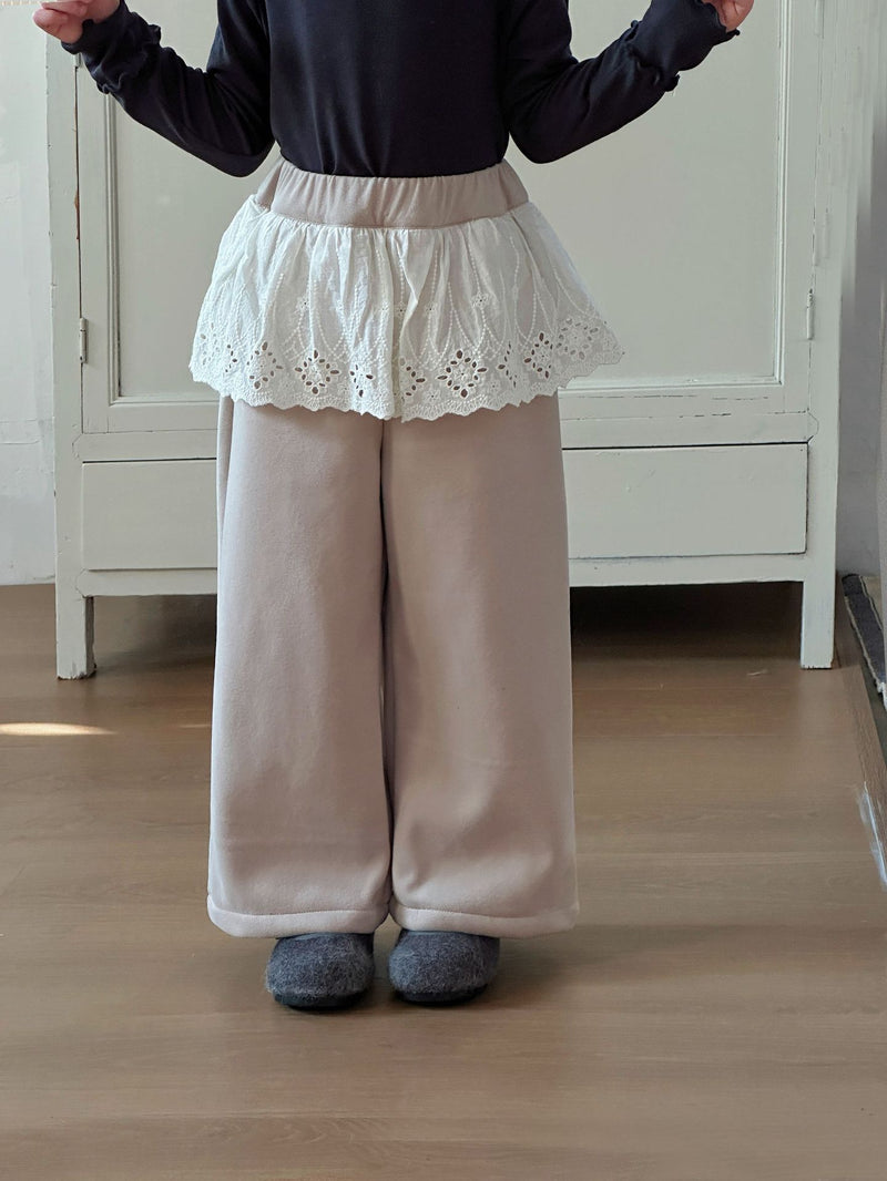 lace wide pants 【for kids&Jr.】