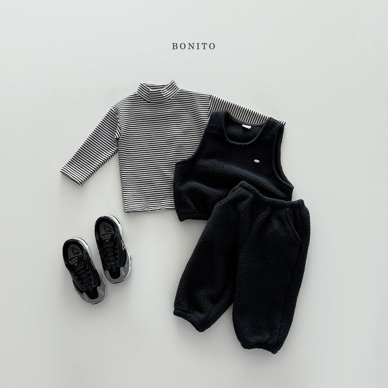 bonito / stripe polar tee 【for kids&Jr.】