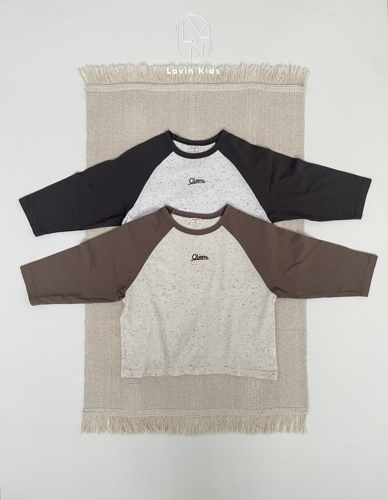 lovin / cheers raglan t-shirt【for kids & adult】