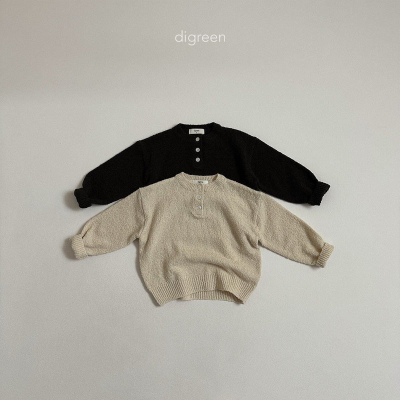 digreen / sand knit tee【for kids】