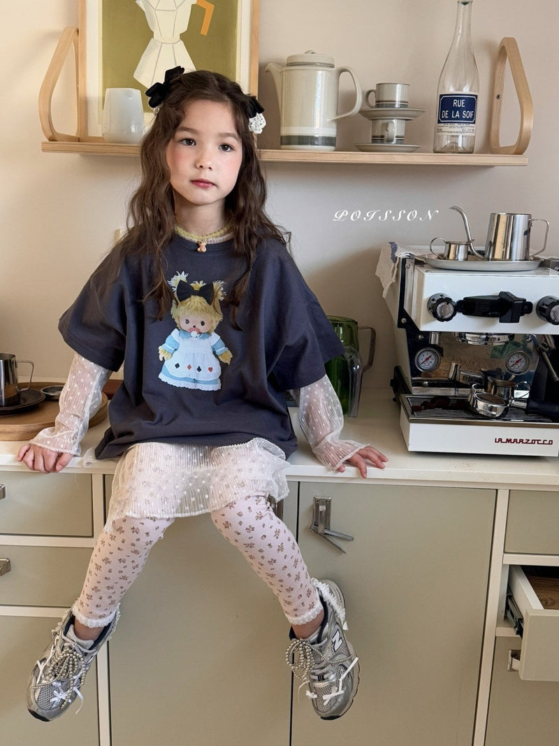 poisson / bella lace leggings【for  kids &Jr.】