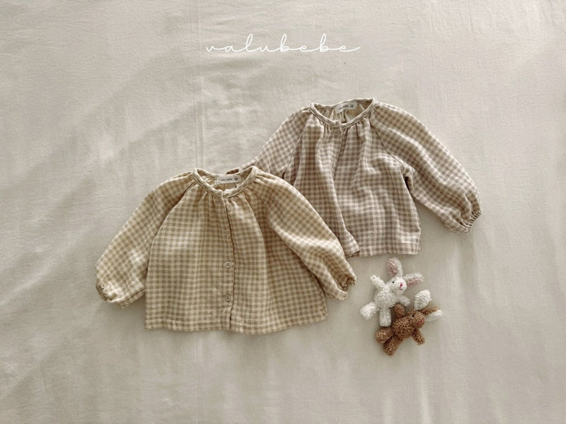 valubebe / pichi check shirt【for baby, kids 】